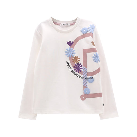 T-shirt a manica lunga per bambina