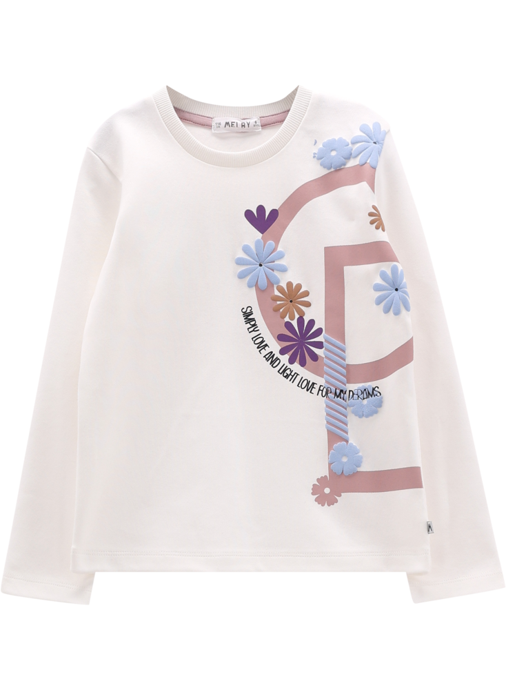T-shirt a manica lunga per bambina