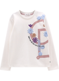 T-shirt a manica lunga per bambina