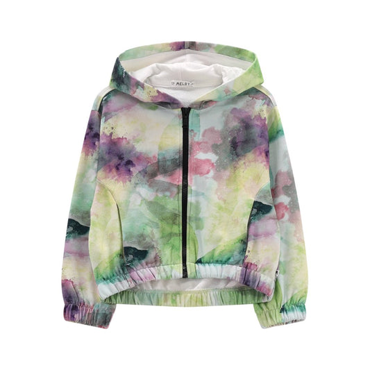 Felpa full-zip con cappuccio per bambina