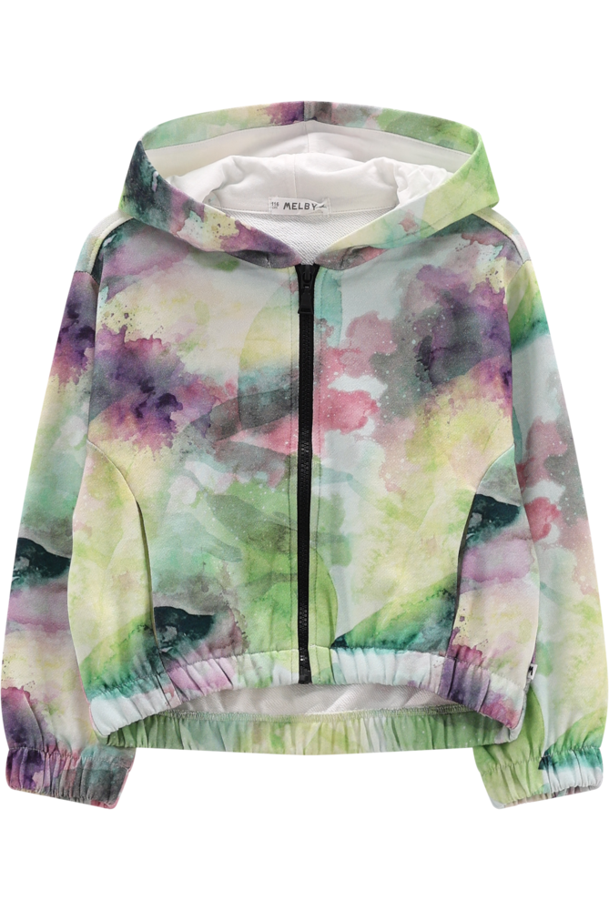 Felpa full-zip con cappuccio per bambina