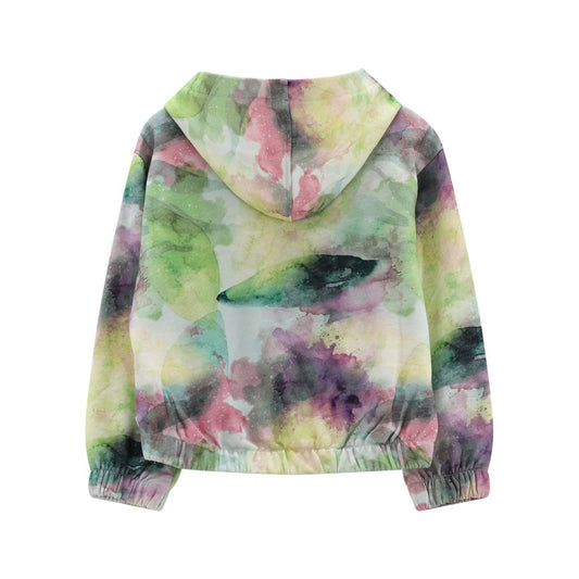 Felpa full-zip con cappuccio per bambina