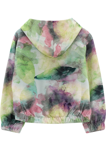 Felpa full-zip con cappuccio per bambina