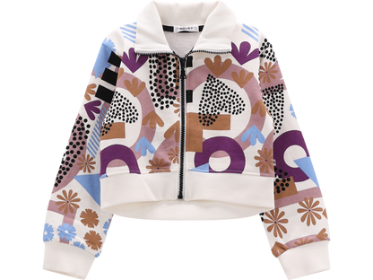 Felpa full-zip per bambina