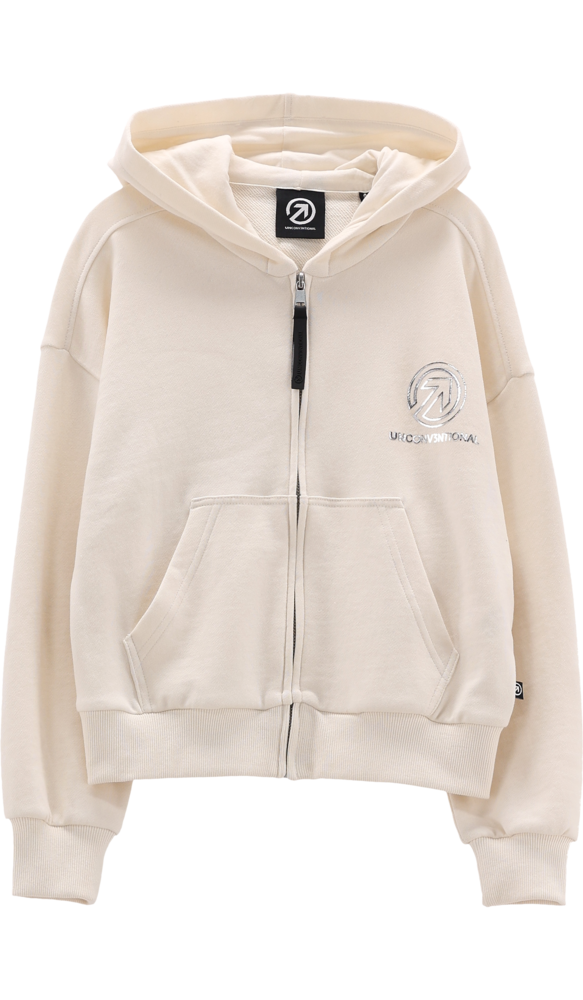 Felpa full-zip con cappuccio per ragazza