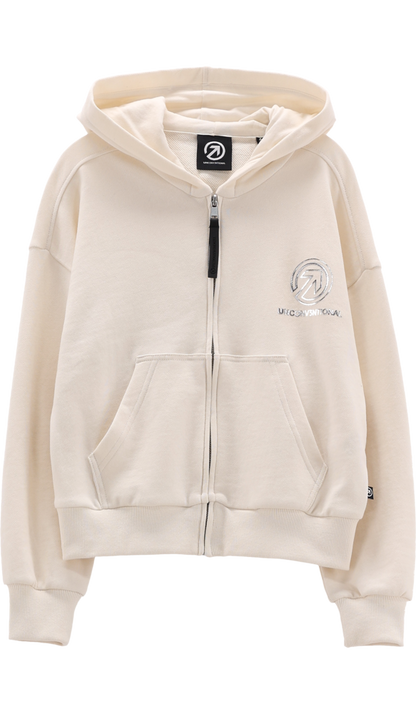 Felpa full-zip con cappuccio per ragazza