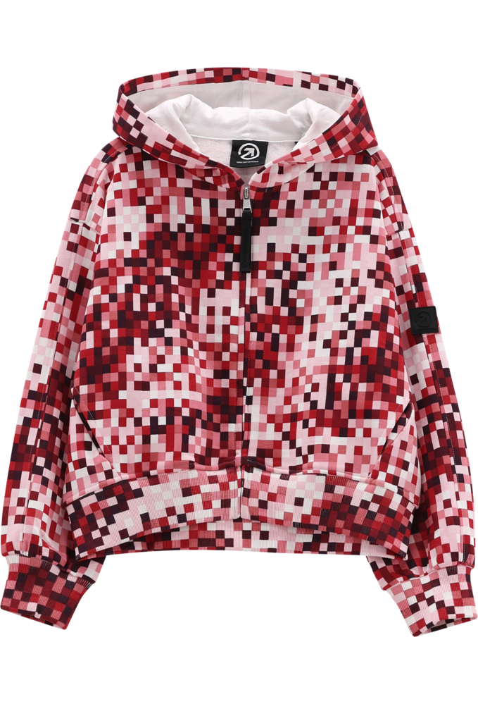 Felpa full-zip con cappuccio per ragazza