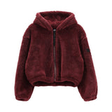 Pelliccetta full-zip con cappuccio per ragazza Unconventional