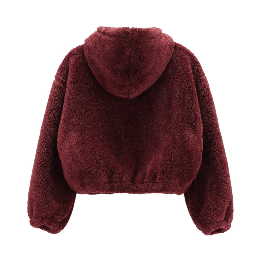 Pelliccetta full-zip con cappuccio per ragazza Unconventional