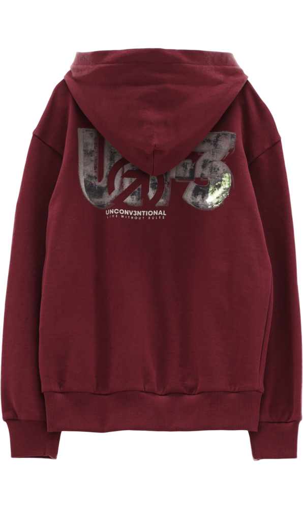 Felpa full-zip con cappuccio per ragazzo