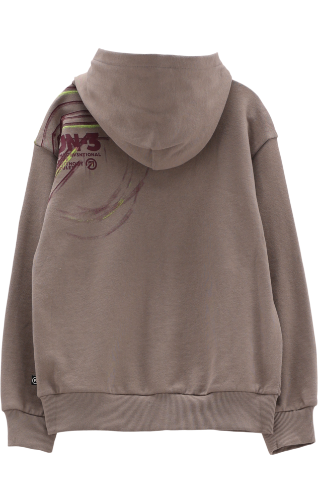 Felpa full-zip con cappuccio per ragazzo
