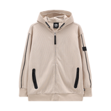 Felpa lunga full-zip con cappuccio per ragazzo
