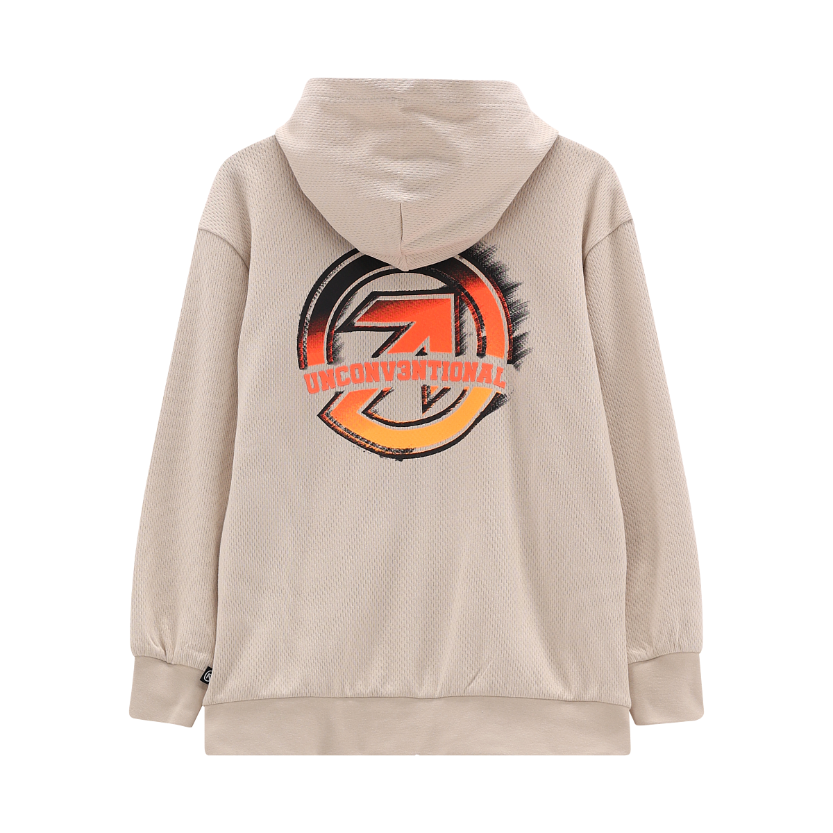 Felpa lunga full-zip con cappuccio per ragazzo