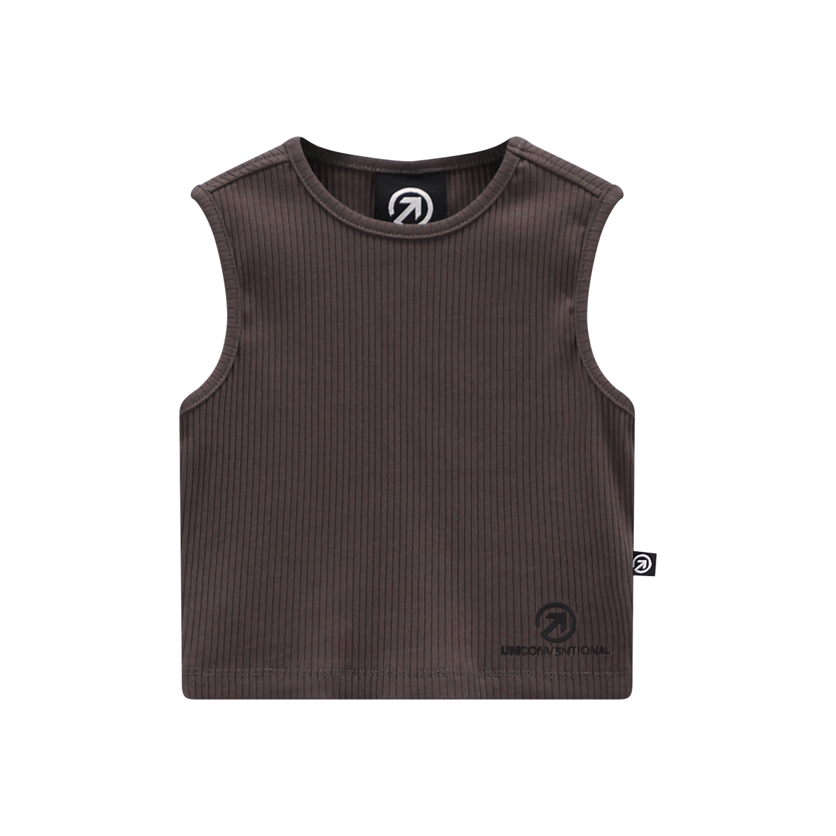 Top a costina stretch per ragazza