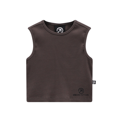 Top a costina stretch per ragazza