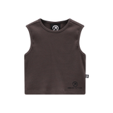 Top a costina stretch per ragazza
