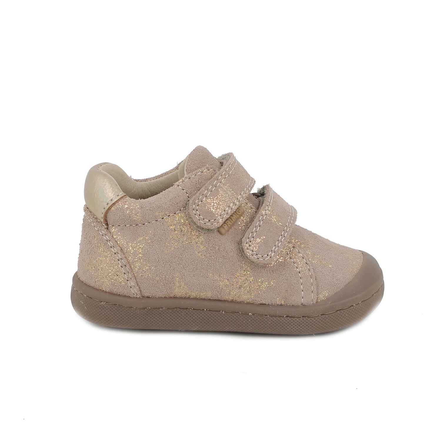 Scarpe da bambina beige con strap