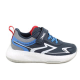 Sneakers da bambino blu con strap