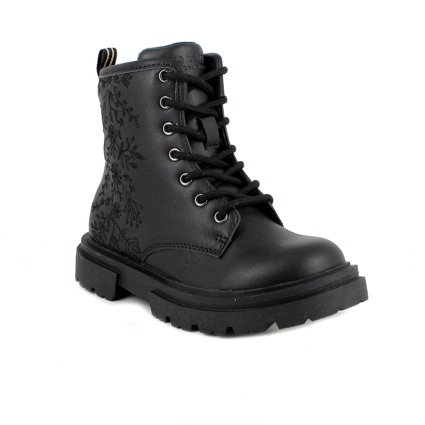 Anfibi da bambina nero con zip
