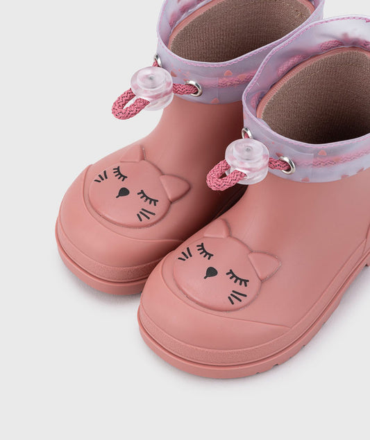Stivaletti pioggia IGOR Barefoot - Mendi Gato Rose