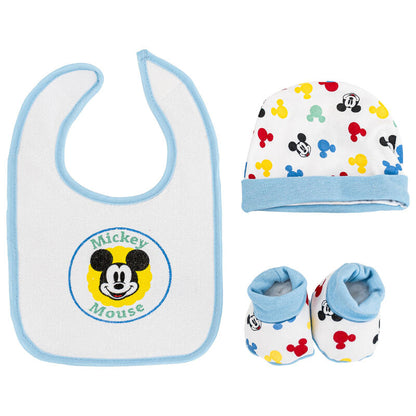 Set Disney con cappellino, bavetta e scarpine
