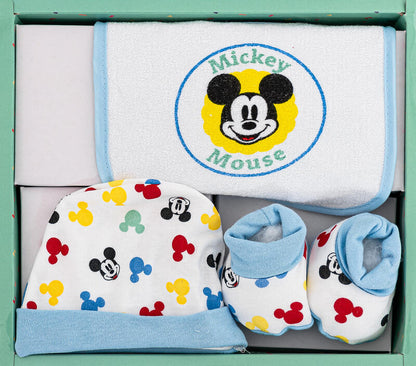 Set Disney con cappellino, bavetta e scarpine